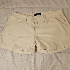 YMI Tan Cargo Shorts Relaxed Fit Mid-Thigh